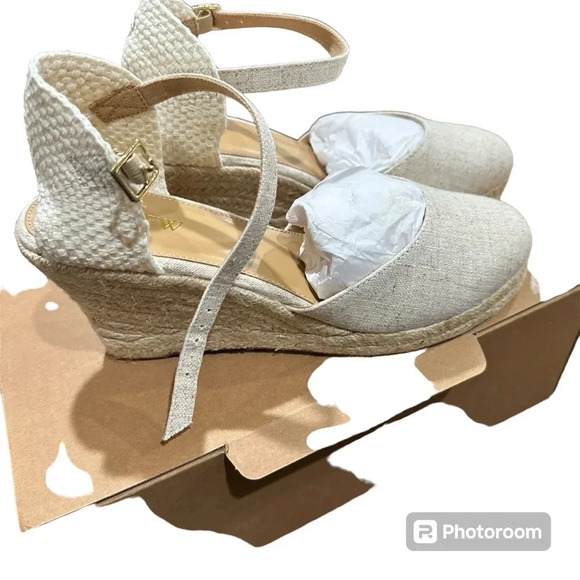 J Crew Round Toe Espadrille Wrap Sandals - Picture 1 of 9